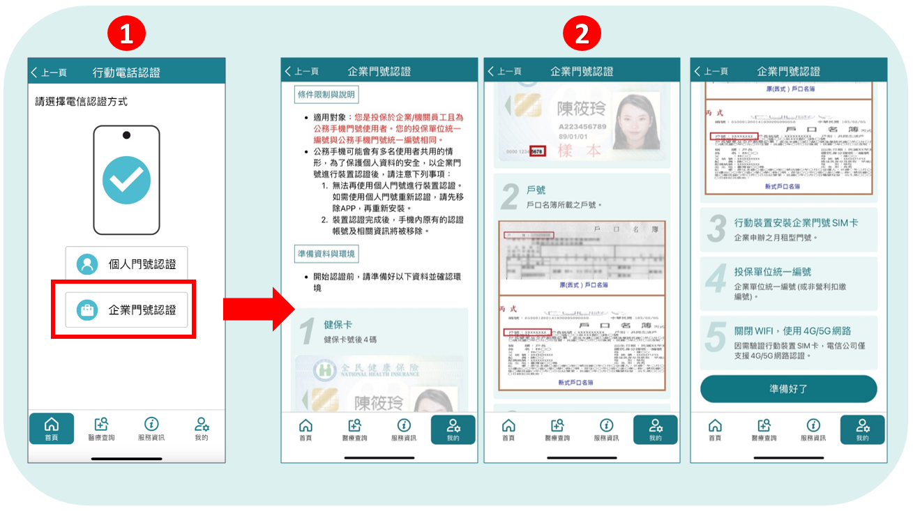 企業門號電話認證操作方式1