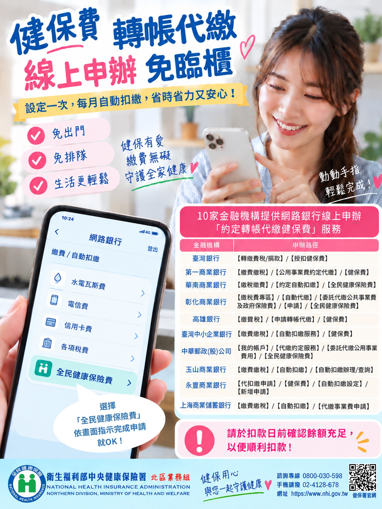 圖2_健保費轉帳代繳線上申辦免臨櫃